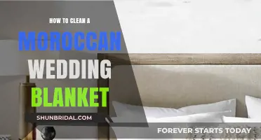 Gentle Care Guide: Cleaning Your Moroccan Wedding Blanket Safely