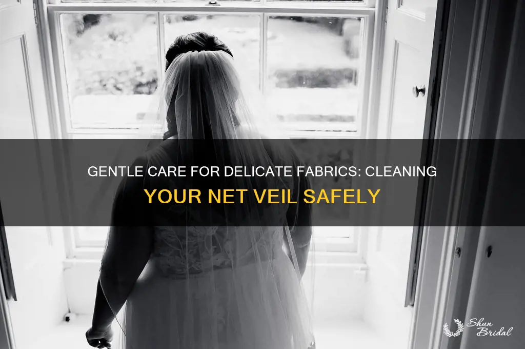how to clean a net veil