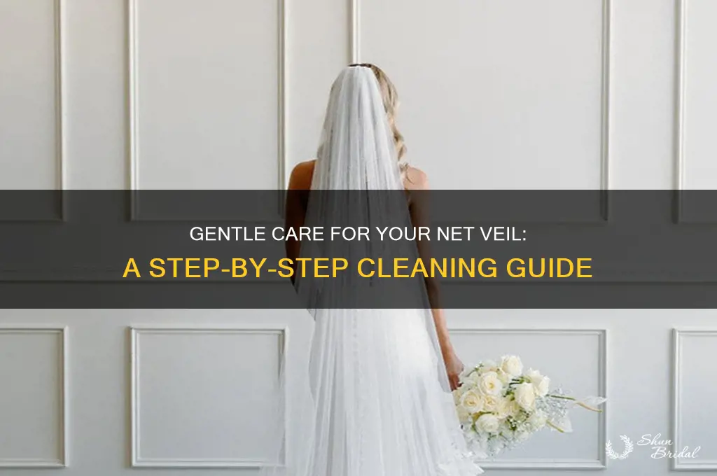 how to clean a net wedding veil