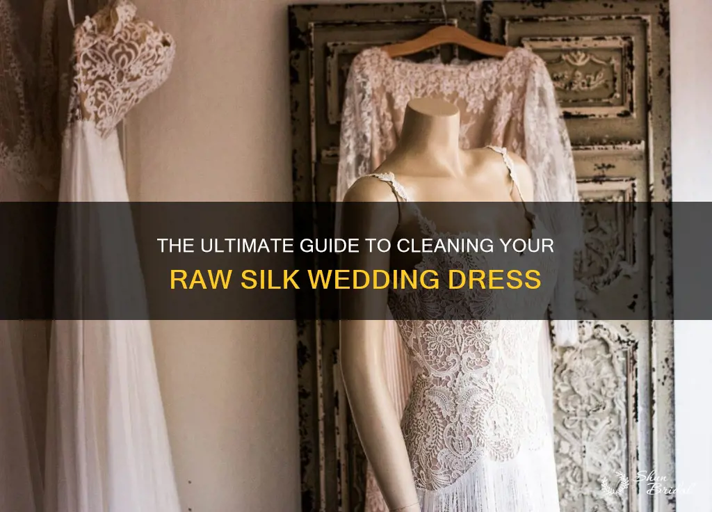 how to clean a raw silk wedding dress