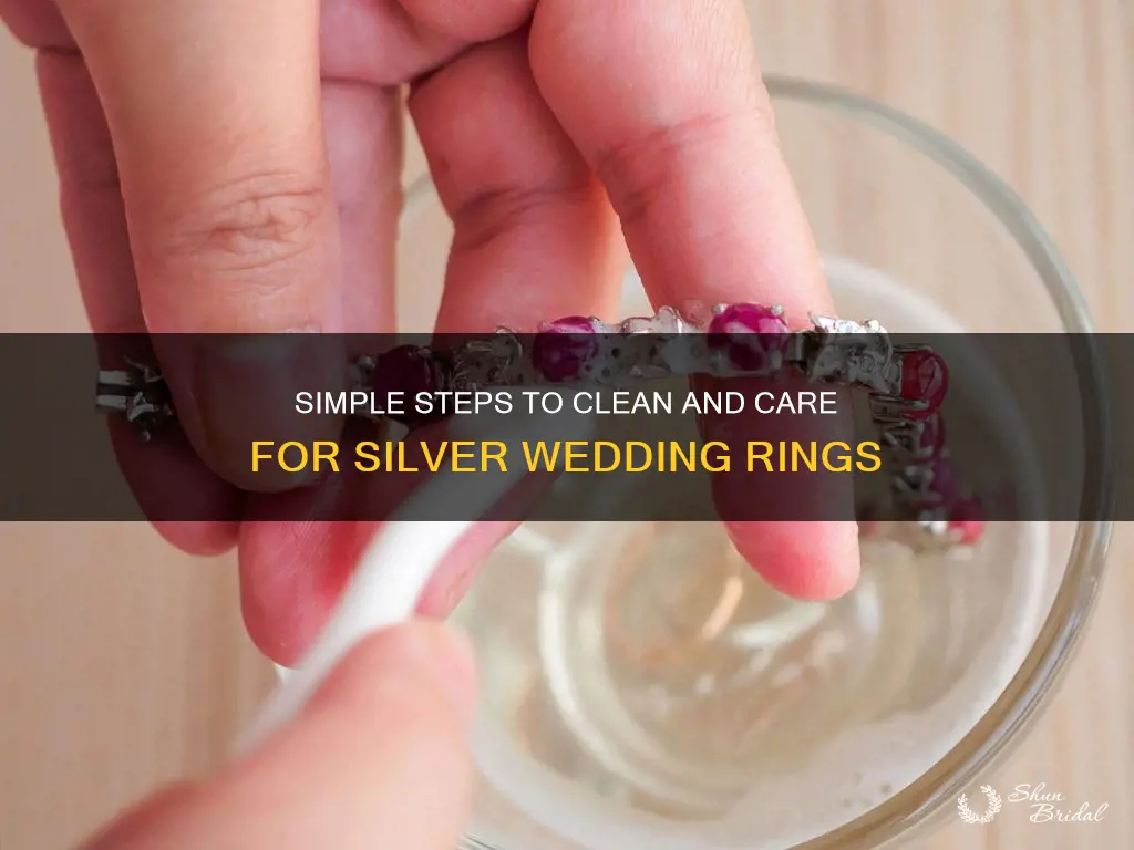how to clean a silver wedding ring