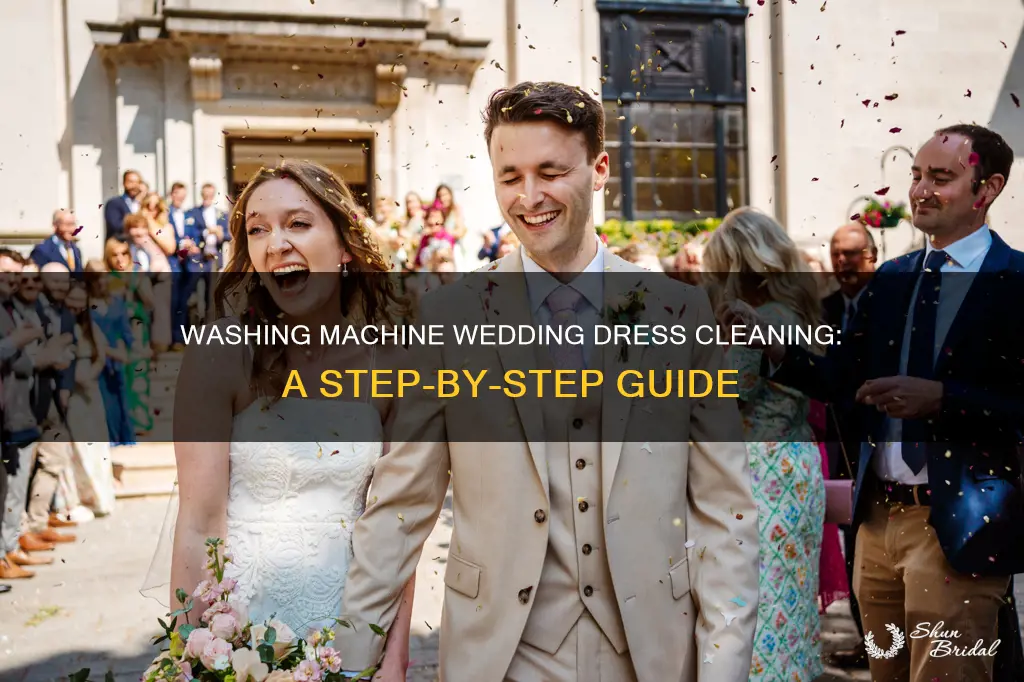 how to clean a wedding dress in a washing machine