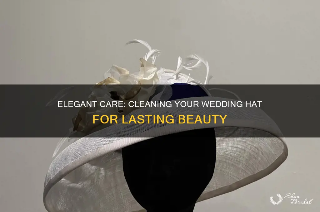 how to clean a wedding hat
