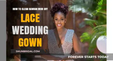 Cleaning Hawaiian Mud Stains from Your Delicate Lace Wedding Gown