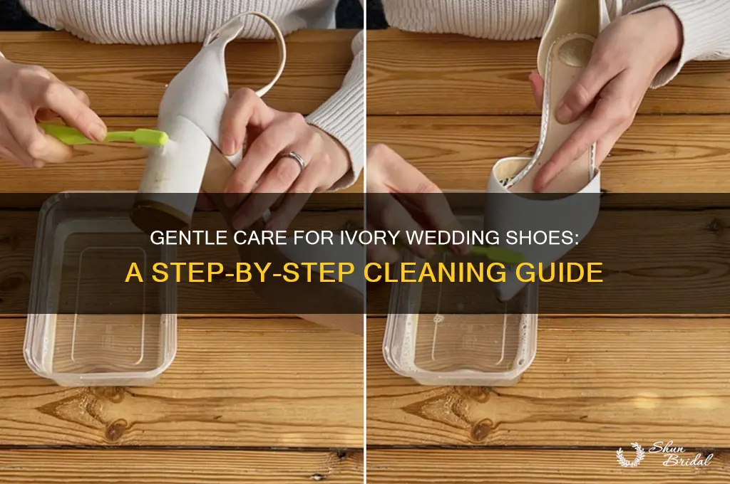 how to clean ivory wedding shoes