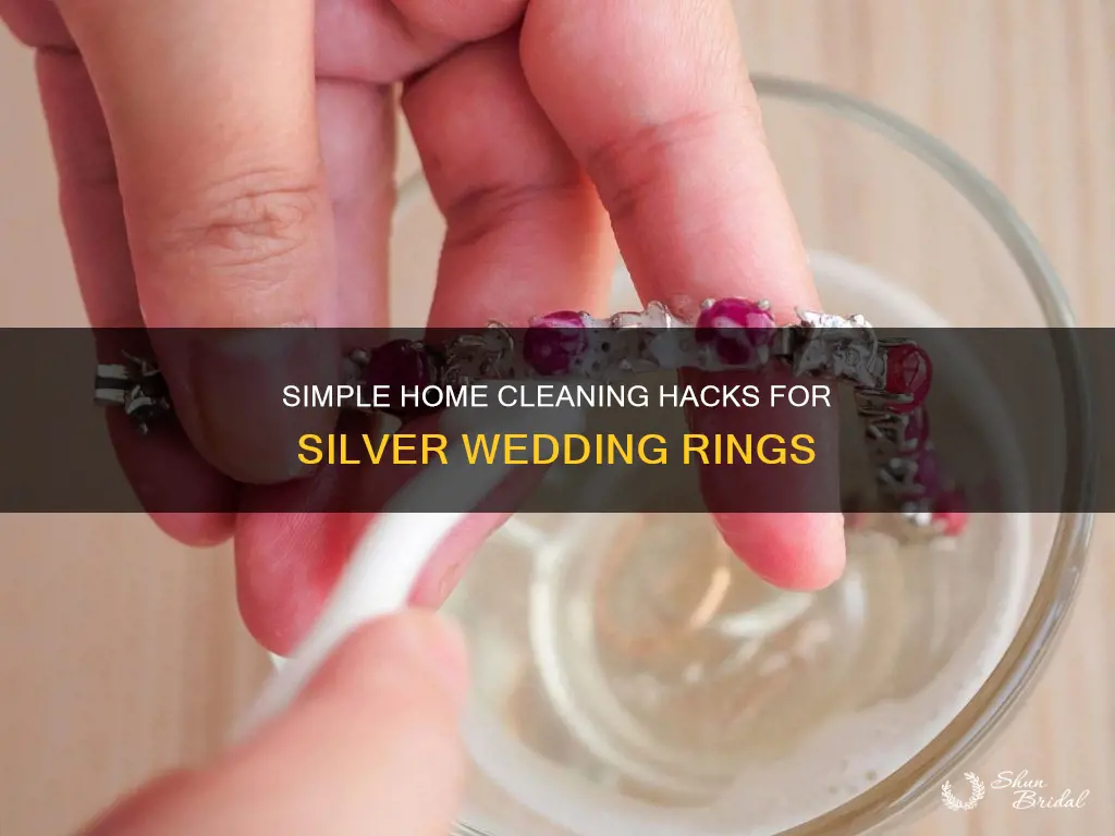 how to clean my silver wedding ring at home