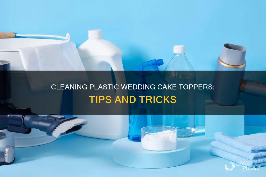 how to clean plastic wedding cake topper