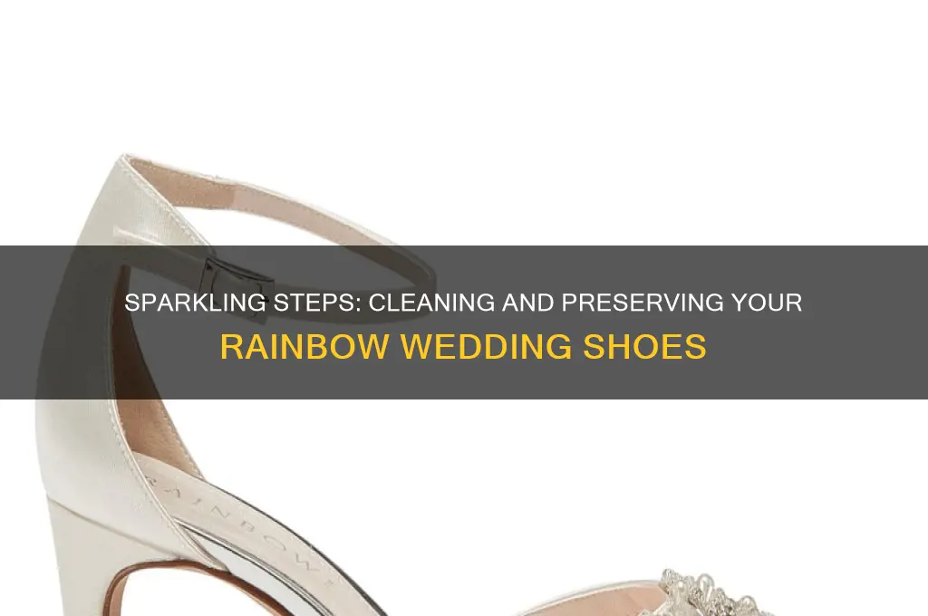 how to clean rainbow wedding shoes