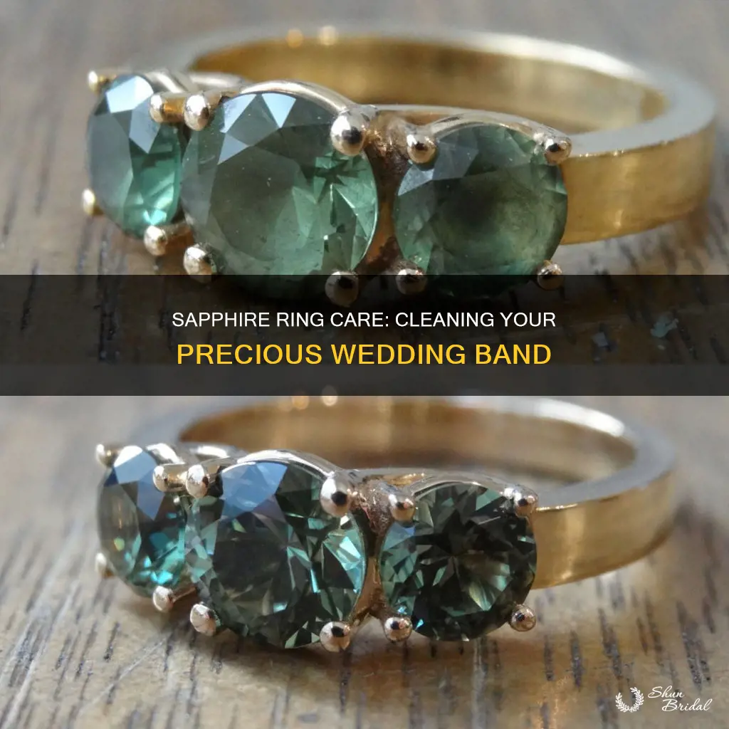 how to clean sapphire wedding ring