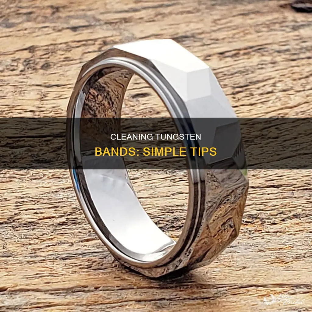 how to clean tungsten wedding bands