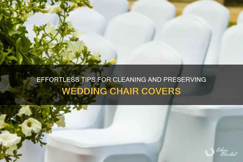 how to clean wedding chair covers