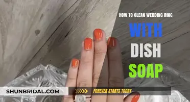Sparkling Clean: Dish Soap for Wedding Rings