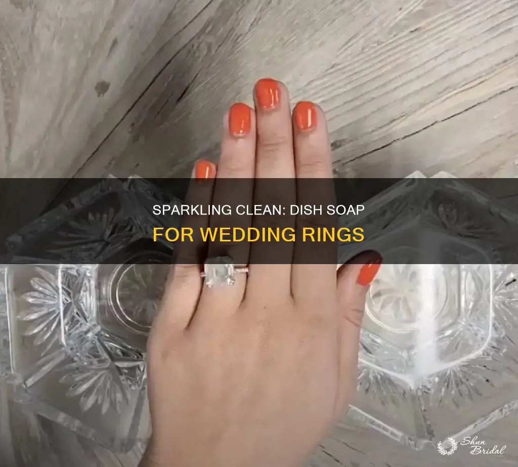 how to clean wedding ring with dish soap
