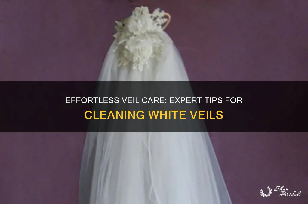 how to clean white veils