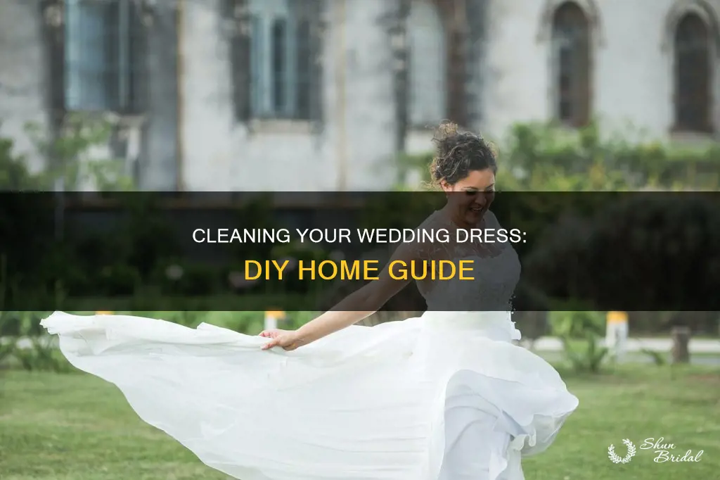 how to clean your own wedding dress at home