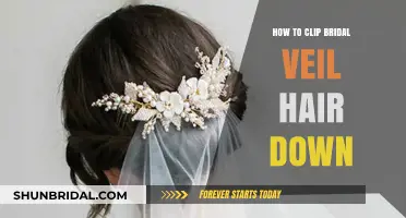 Elegant Veil Styling: Securing Your Bridal Veil with Hair Clips