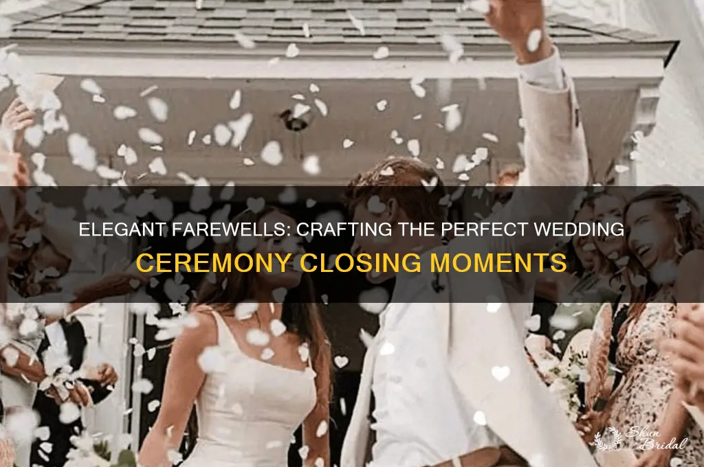 how to close a wedding ceremony