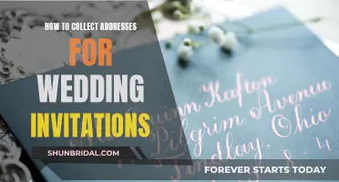 Collecting Addresses: Wedding Invites Made Easy