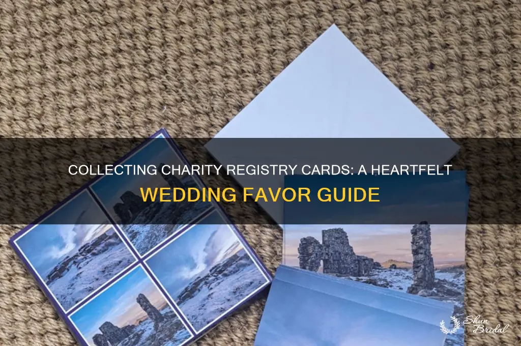 how to collect cards for charity registry at weddings