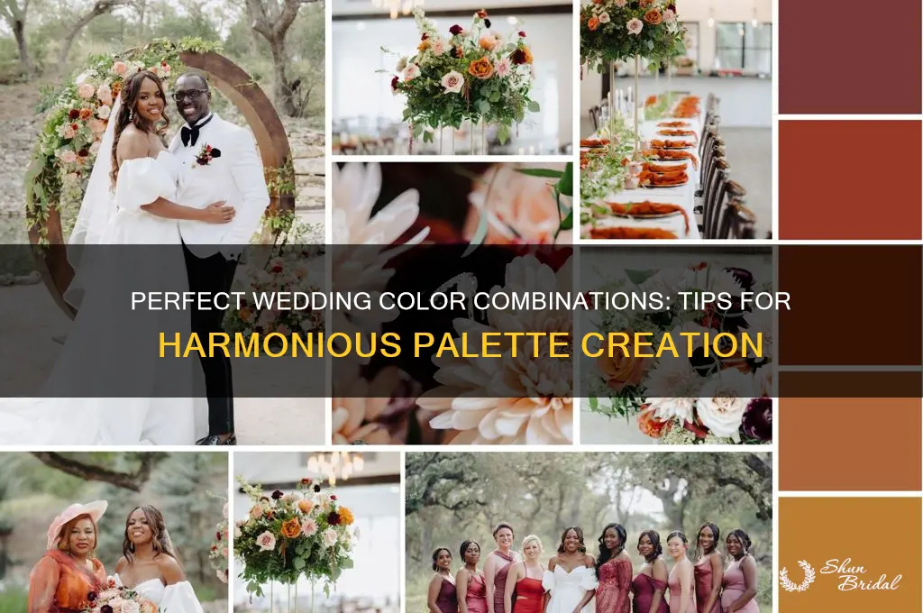 how to combine colors for wedding