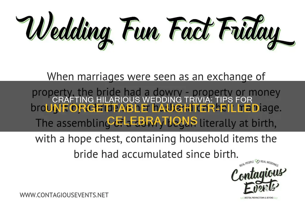 how to come up with funny wedding facts