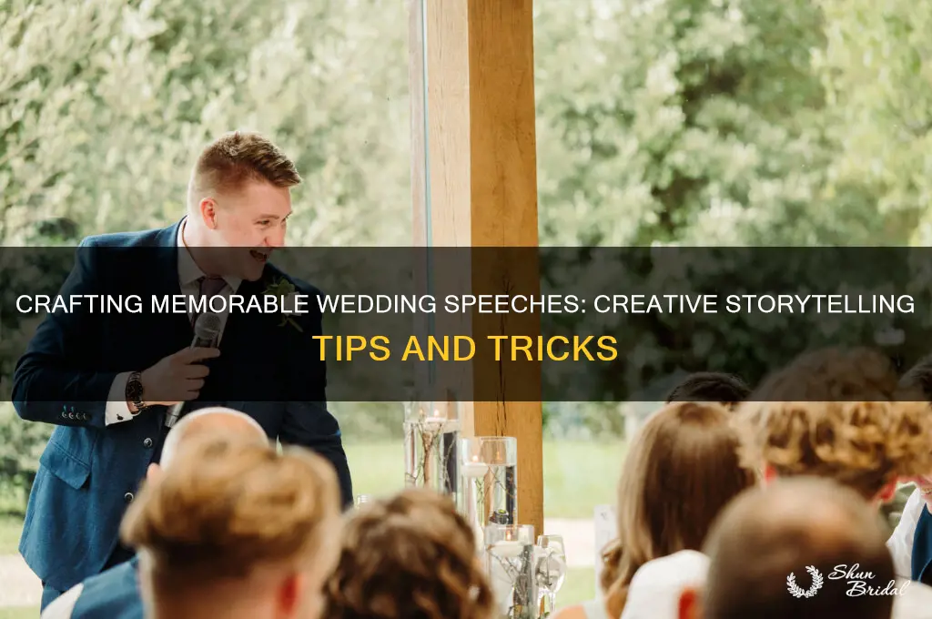 how to come up with stories for wedding speeches