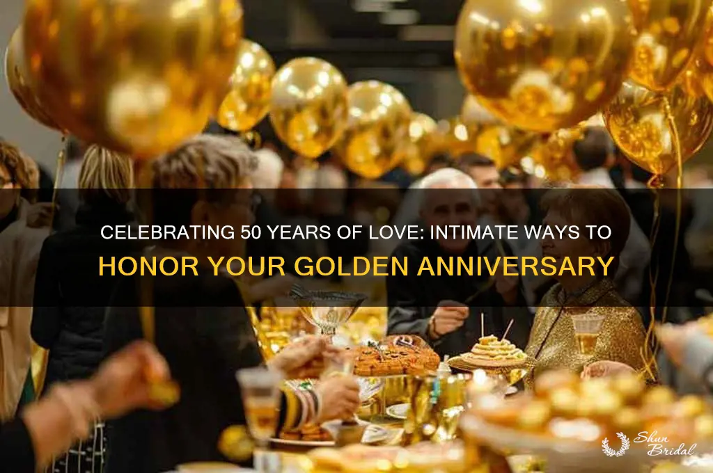 how to commemorate 50 th wedding anniversary without a party