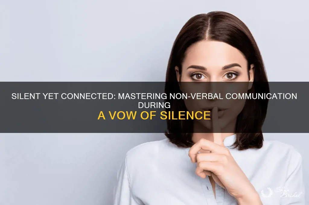 how to communicate during a vow of silence