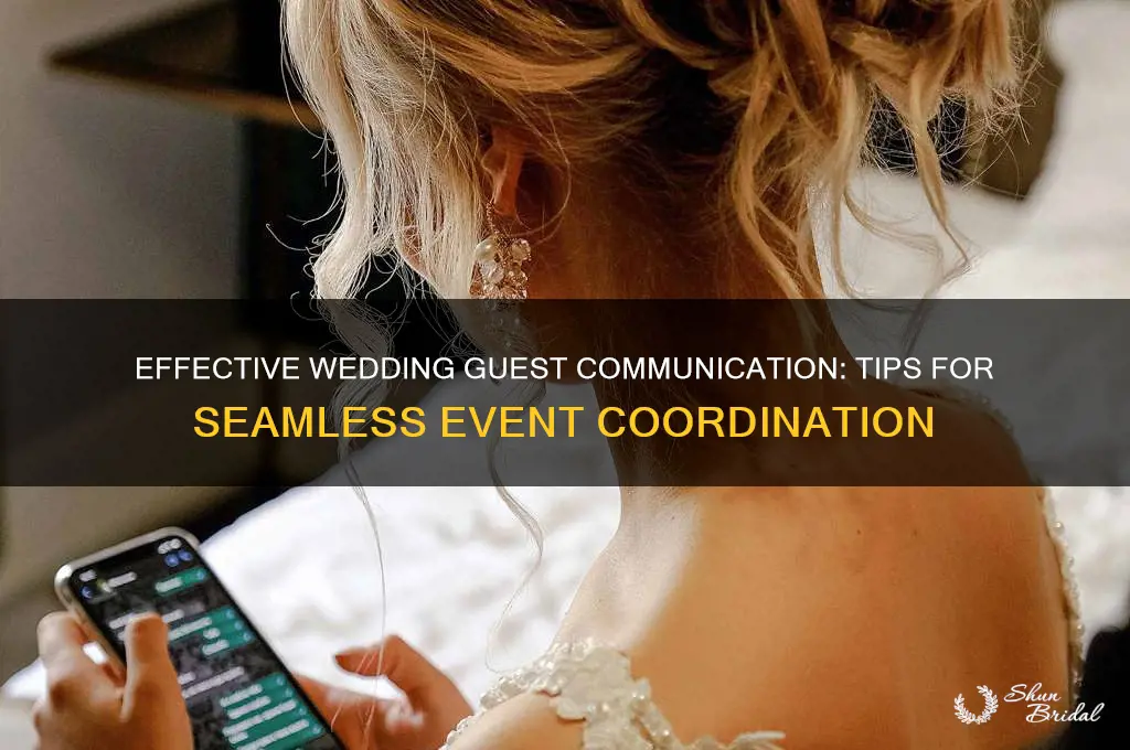 how to communicate with wedding guests