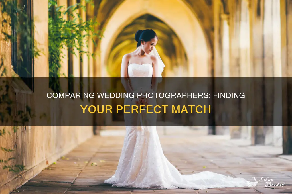 how to compare wedding photographers