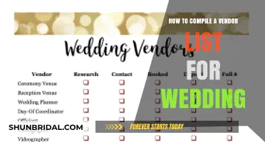 Crafting Your Perfect Wedding Vendor List: A Step-by-Step Guide