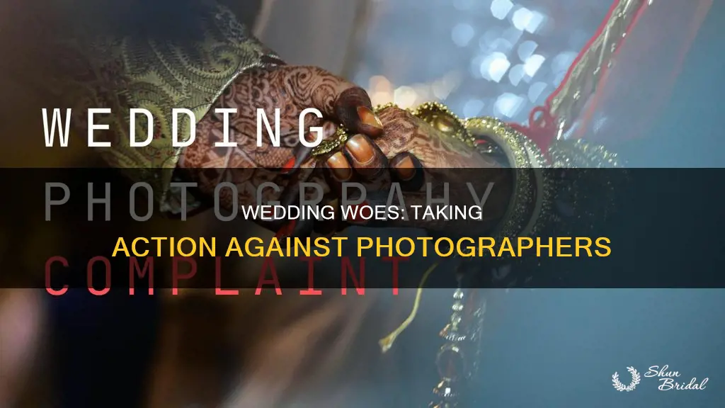 how to complain against wedding photographer