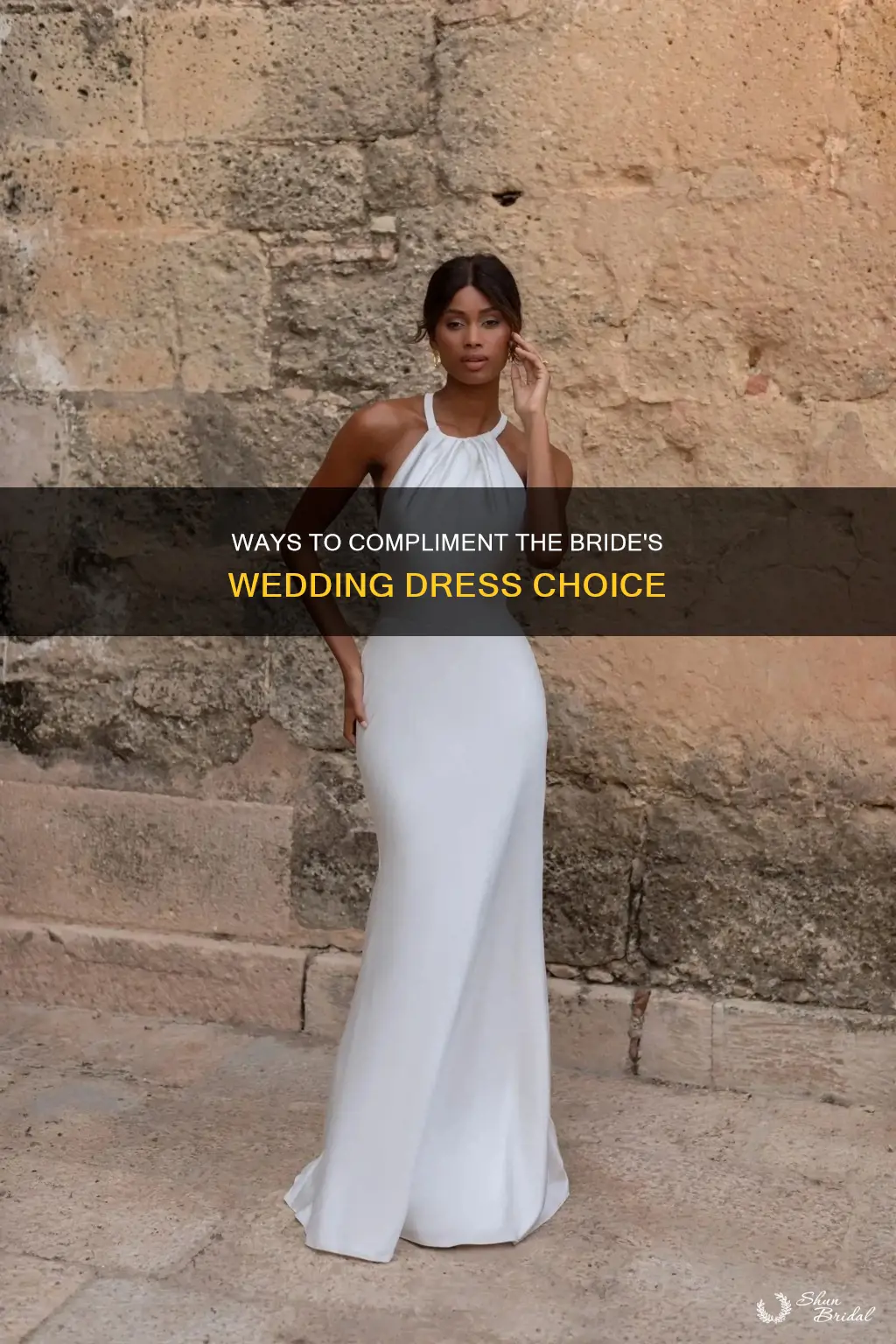 how to complement someone on their wedding dress