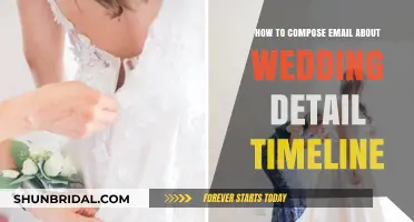 Crafting a Clear Wedding Timeline Email: Essential Steps and Tips