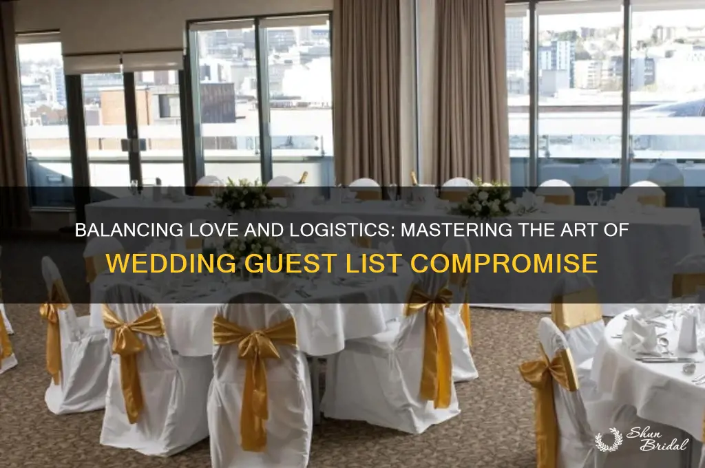 how to compromise on wedding guest list