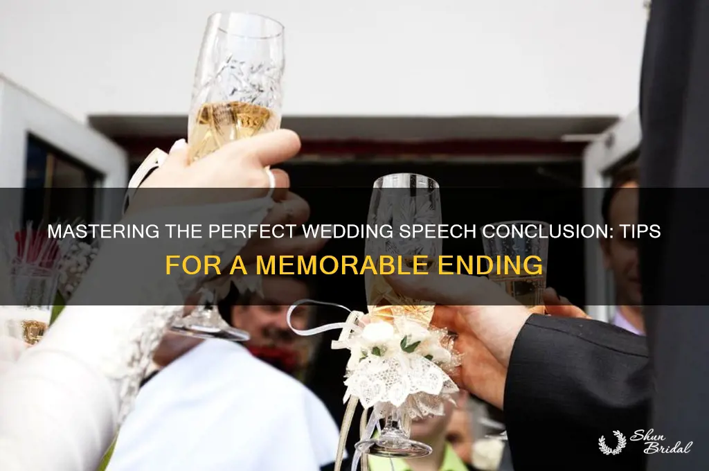 how to conclude a wedding speech