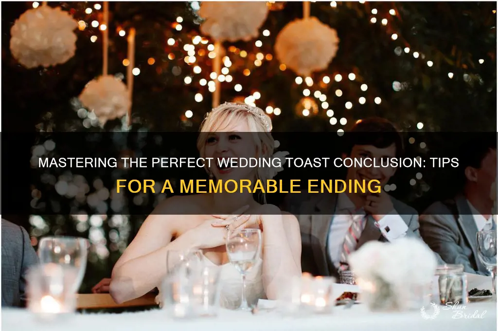 how to conclude a wedding toast