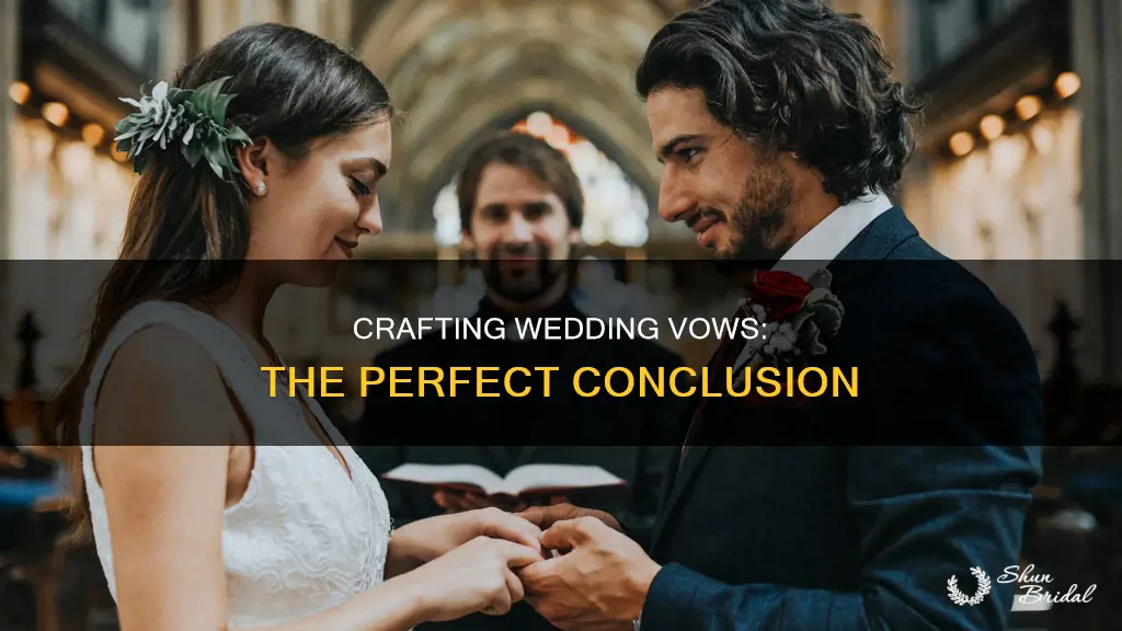 how to conclude wedding vows