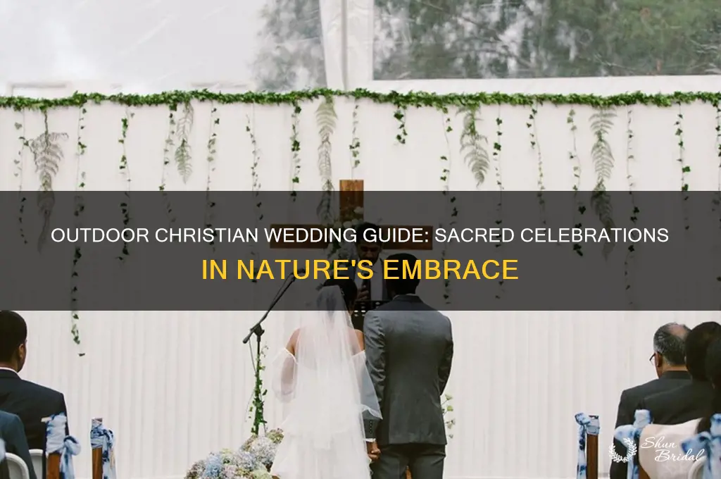 how to conduct a christian wedding outside
