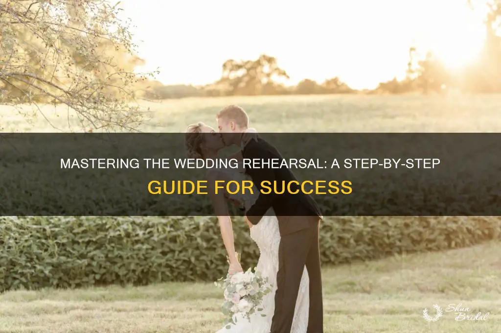 how to conduct a wedding rehearsal