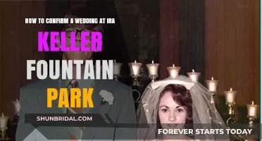 Confirming Your Wedding at Ira Keller Fountain Park: A Step-by-Step Guide