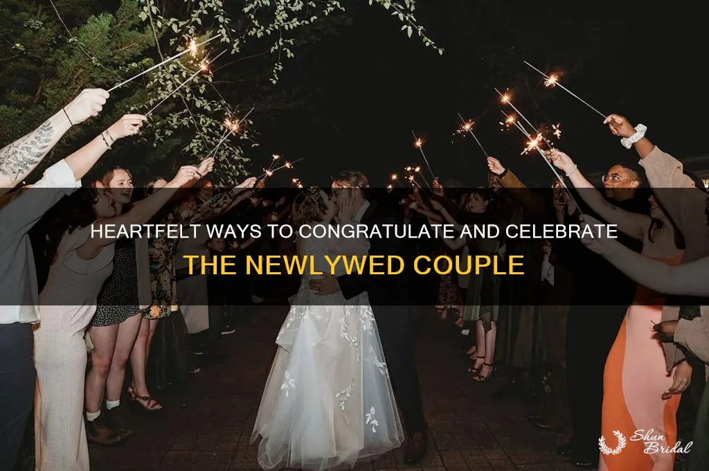 how to congratulate a newly wed couple