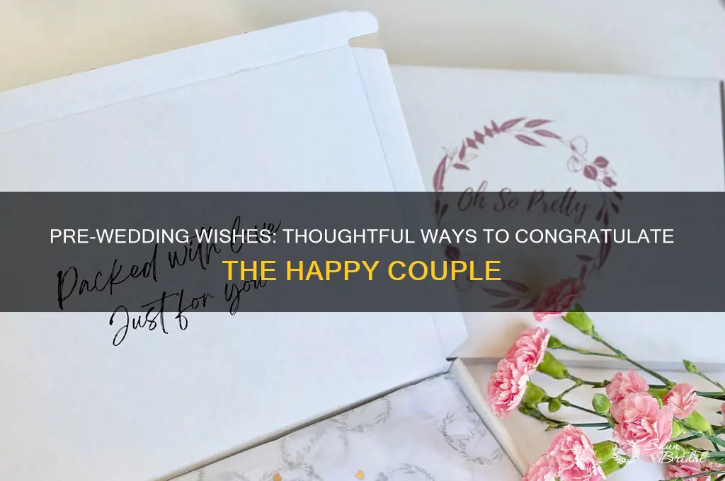 how to congratulate before wedding