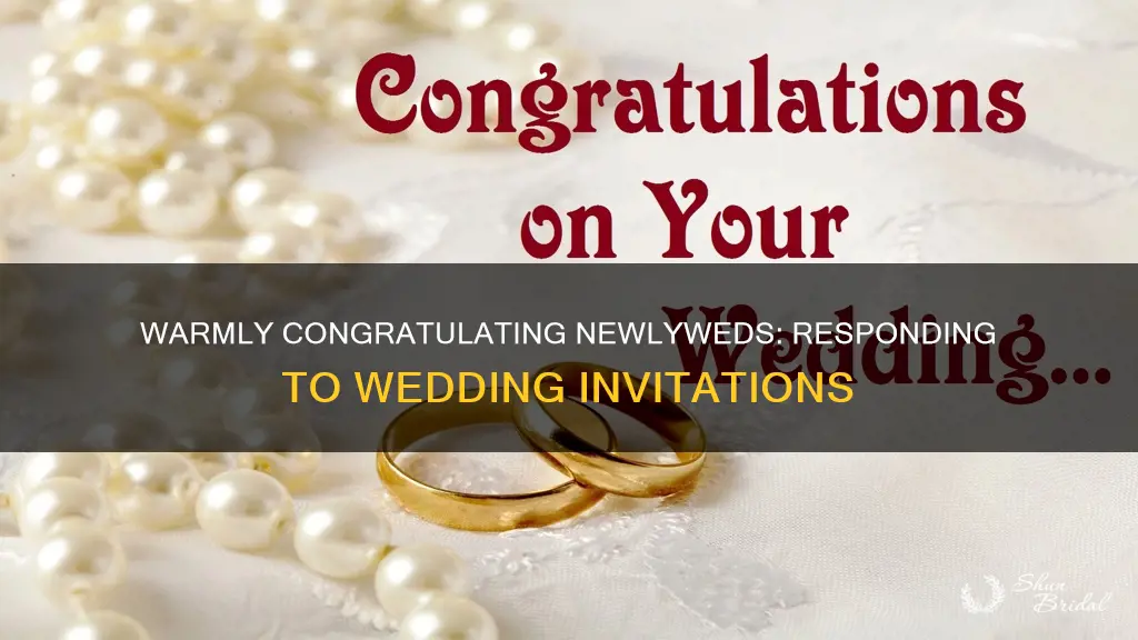 how to congratulate for wedding invitation