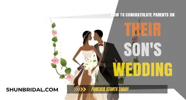 Heartfelt Ways to Congratulate Parents on Their Son's Wedding Day