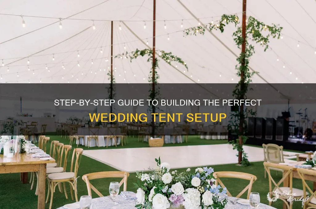 how to construct a wedding tent
