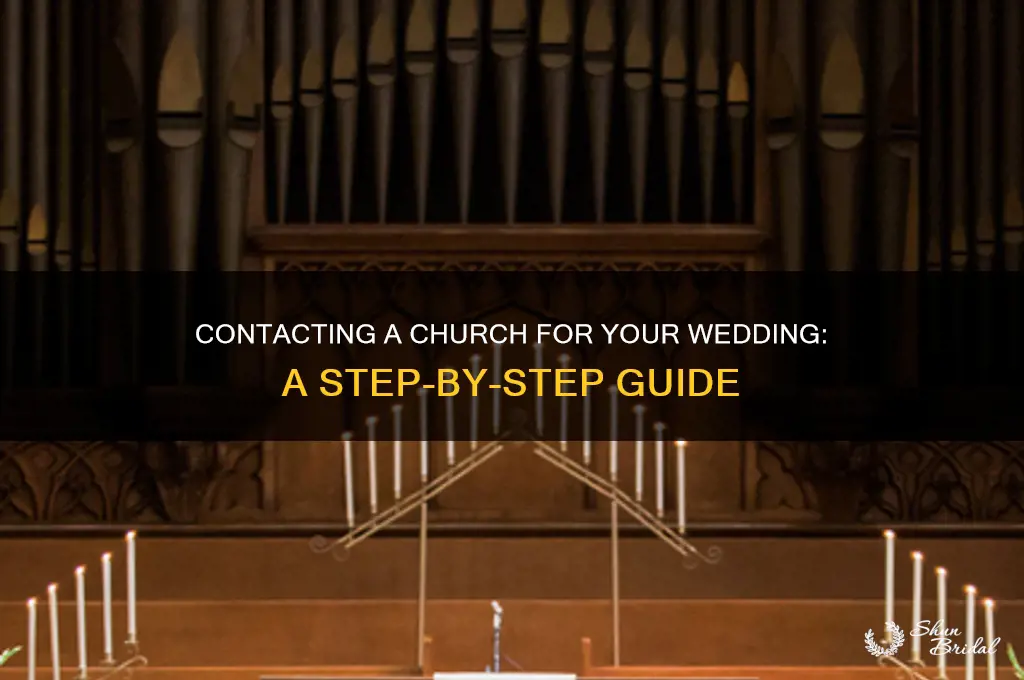 how to contact a church for a wedding