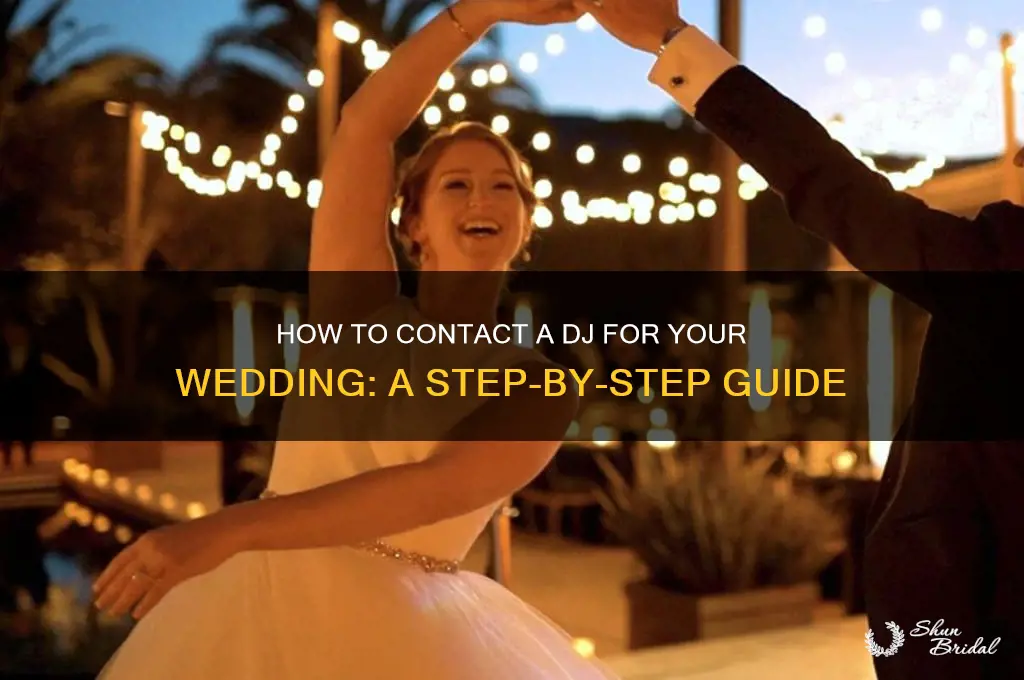 how to contact a dj for wedding