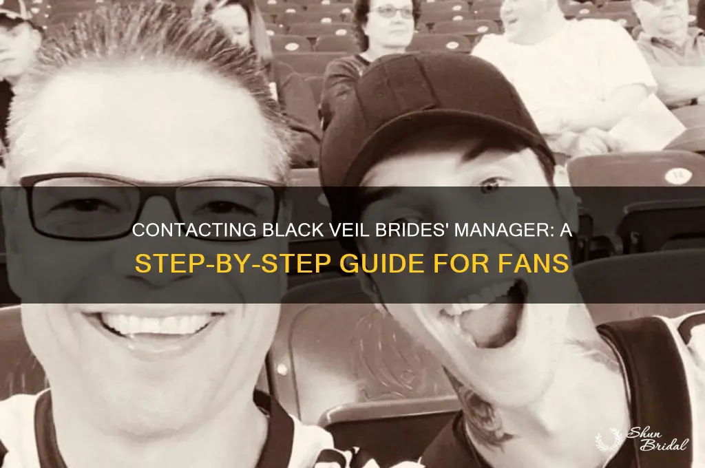 how to contact black veil brides manager