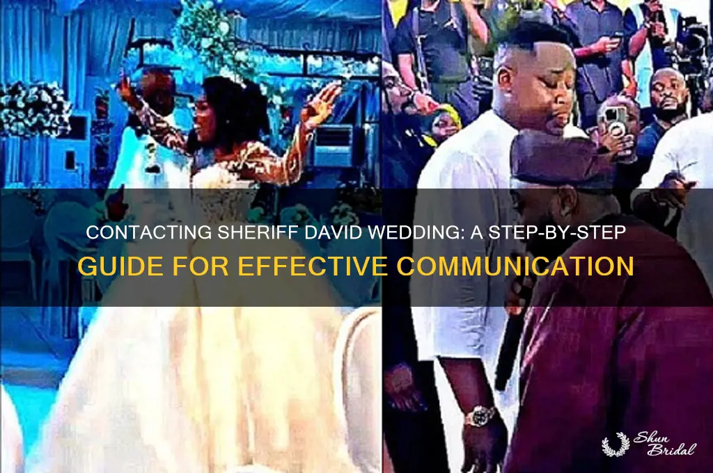 how to contact chief of sheriffs david wedding